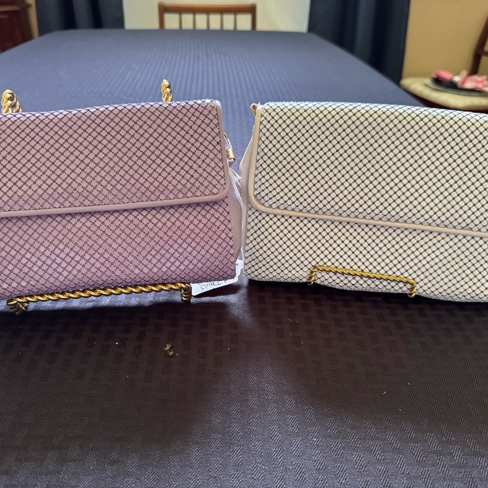 2 Whiting and Davis Vintage mesh bags